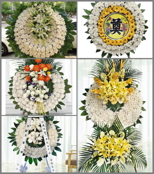山西长治武乡县蟠龙镇老中角村花圈速递